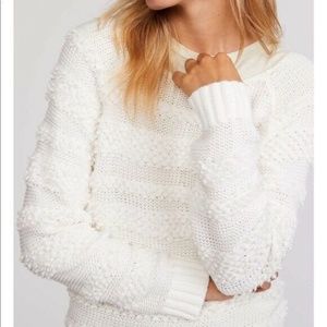 Lou & Grey Knit White Sweater XS